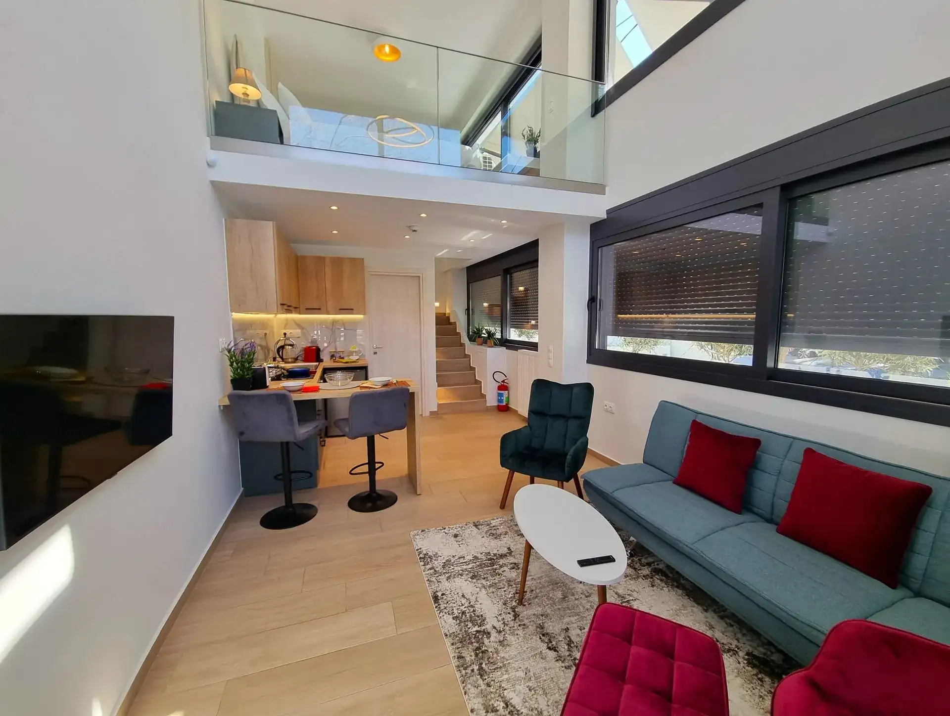 Spacious Superior Suite maisonette with modern interior design